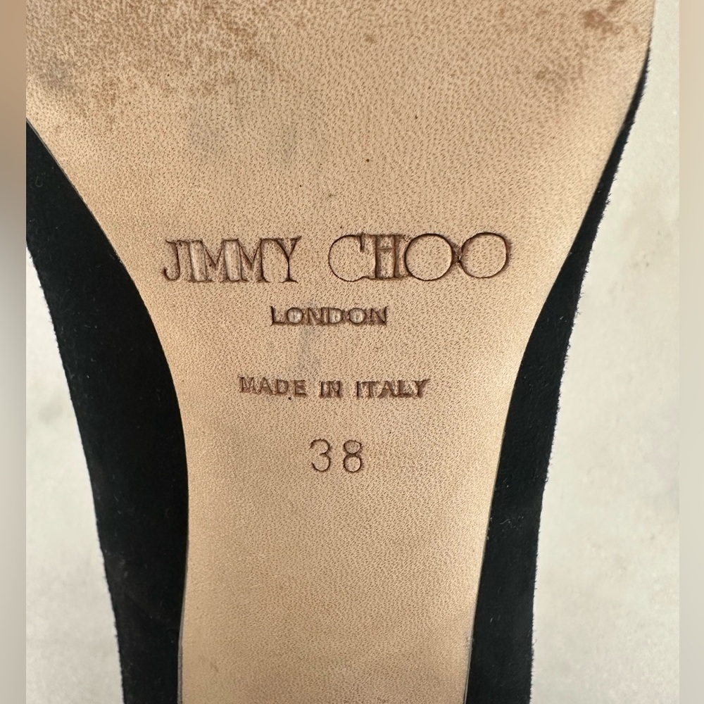 Jimmy Choo black suede pointed heels size 8 - Picture 11 of 13